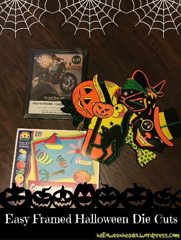 halloween die cut craft
