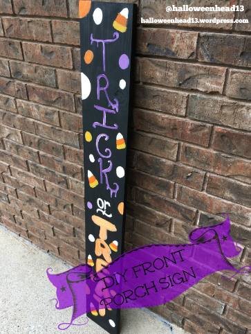 diy halloween porch sign
